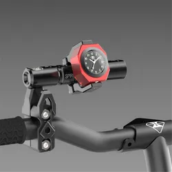 Universal Waterproof 7/8 Motorcycle Bike Handlebar Mount Clock Watch Luminous Clock with Waterproof Temp Thermometer