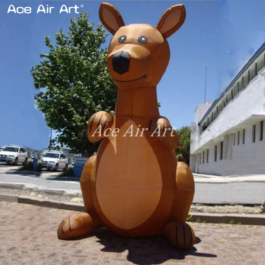 Fashionable Cute Inflatable Kangaroo Animal Mascot Model Replica for Event Decoration and Advertising in AU