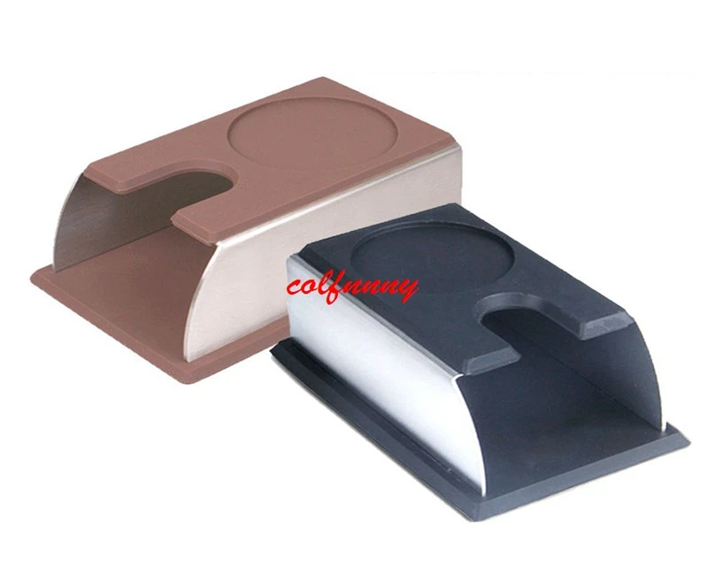 

50pcs Stainless Steel Silicone Espresso Coffee Tamper Stand Barista Tool Tamping Holder Rack Shelf Coffee Machine Tool F062704