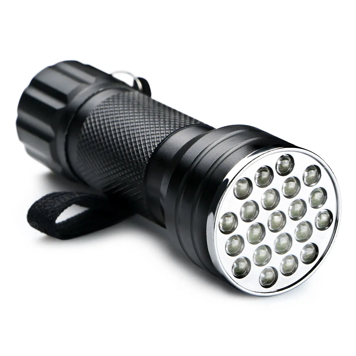 ไฟฉาย UV Led ไฟฉาย Ultra Violet 21 LED 395nm Mini Blacklight อลูมิเนียมไฟฉายสำหรับ Marker งบ Checker Detection