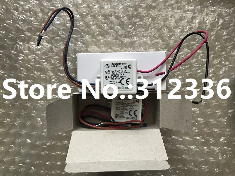 شحن مجاني مصدر الطاقة LD-CU3512-06 2 واط 350mA WK-76-LED-001A تيار مستمر LED سائق مفتاح واحد موثوقية مصغرة