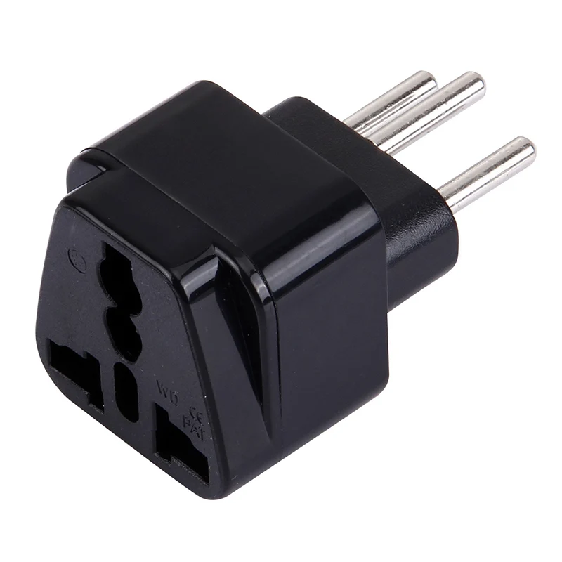 3 Pin Round Swiss Switzerland Swit to Universal AC Power Plug Adapter Socket Converter Travel Russia Israel Australia US Euro