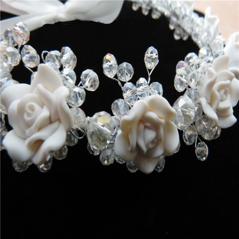 5 pieces Fashion Flower Hair Headband For Women 2015 With Flowers Pearl Jewelry Wedding Hair  Accessories