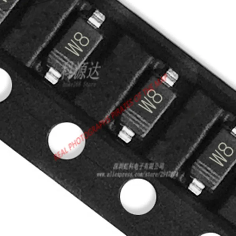 

100pcs BZT52C5V1 W8 SOD-123 Original Available Ready Stock