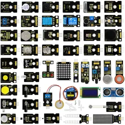 KEYESTUDIO 48 in 1 Sensor Module Kit For Arduino UNO/2560Mega DIY Electronic Projects Kit (48pcs Sensors) STEAM EDU Training
