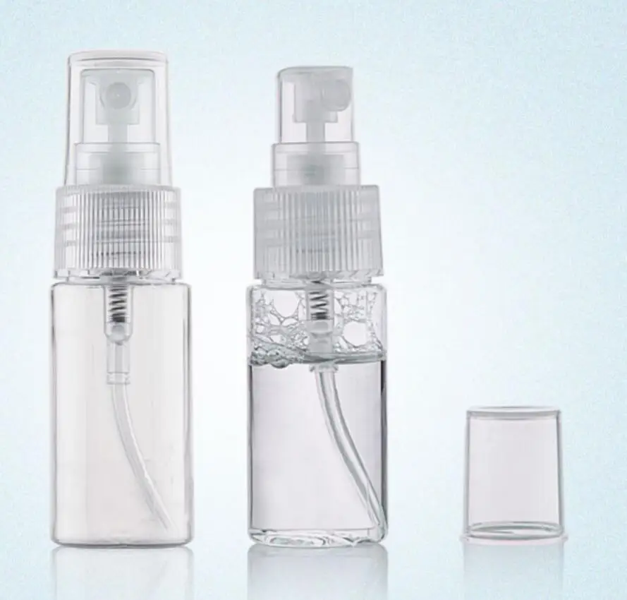 

200pcs 20 ML Spray Pump Bottle,Transparent Plastic Cosmetic Container With Mist Atomizer,Small Perfume Vials