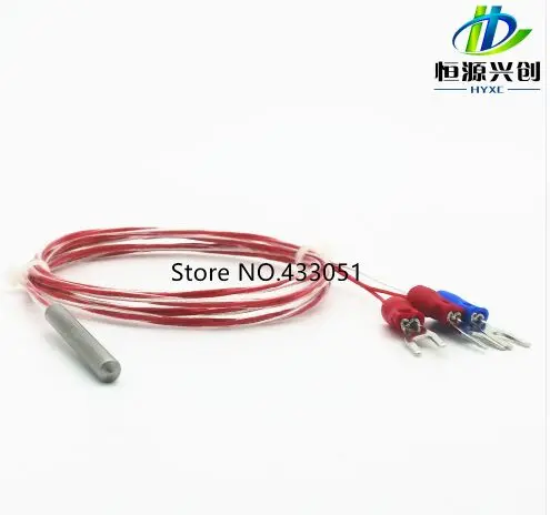 Sensor de temperatura PT100 de tres cables, 3x30, sensor de temperatura de resistencia de platino/PT100, cable de alta temperatura de cuatro fundas de flúor