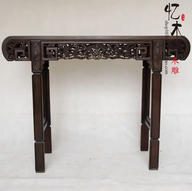 Ebony Buddha Buddha altar altar table Taiwan mahogany wood simple entrance porch ark antique table