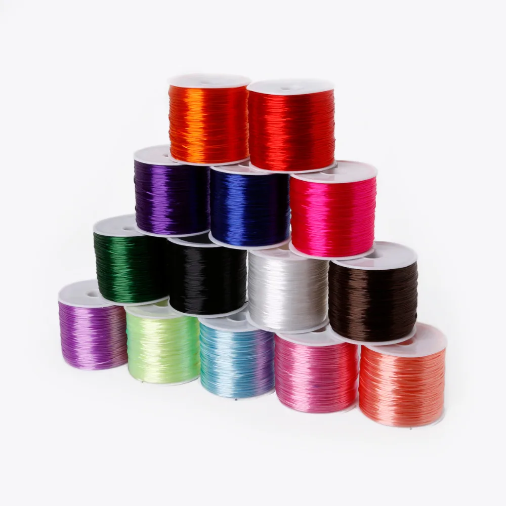 

0.7mm 8 meter/lot Crystal Stretch Elastic Beading Cord Wire String Cord Thread For DIY Jewelry Findings Necklace Bracelet Making