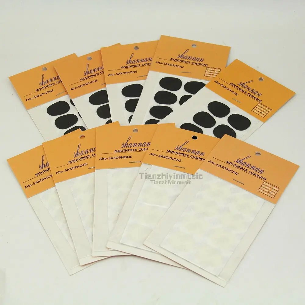 

40Pcs Transparent Round Thick Alto Saxophone Bakelite Head Dental Pad 40pcsblack