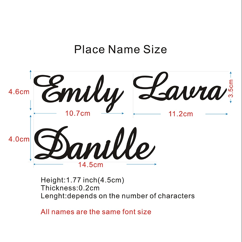 Custom party decoration wedding Place Cards Personalized wood Names Place name settings Guest name tags Wedding table decoration