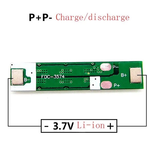 WAVGAT 1S 10A 3.7V li-ion BMS PCM battery protection board pcm for 18650 lithium ion li battery