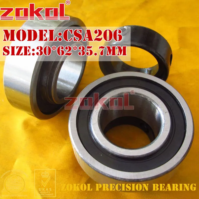 

ZOKOL bearing CSA206 Pillow Block Ball Bearing 30*62*35.7mm