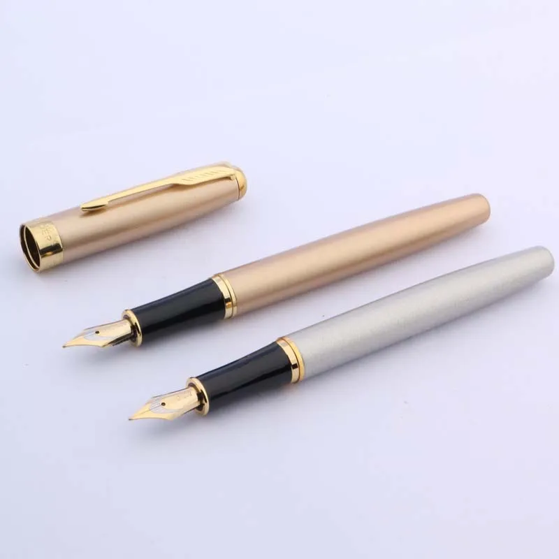 BAOER 388 Bright silver metal Golden Arrows are decorated M Fountain Pen