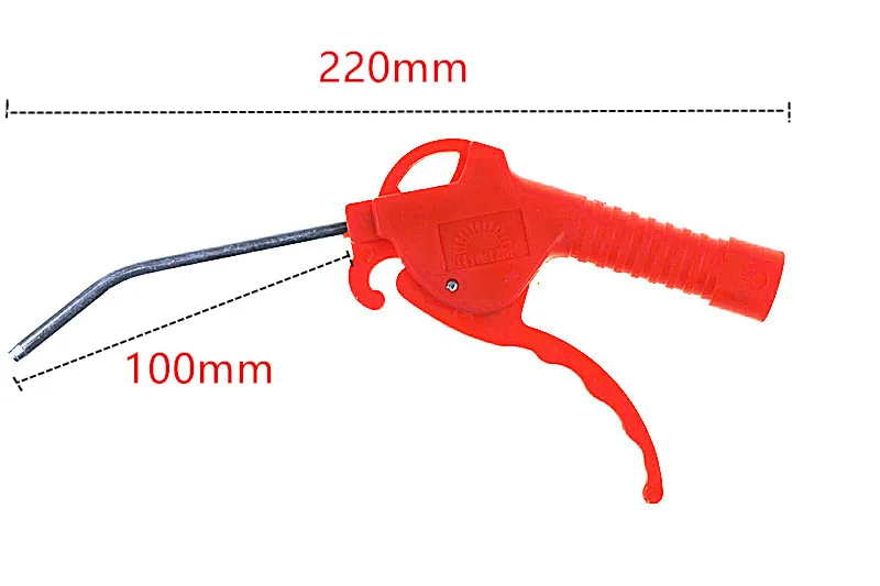 Red short Pipe length 100MM   Car Interior Dust Cleaning Air Duster Dust Blowing Cleaner Gun Cleaning Handy Tool