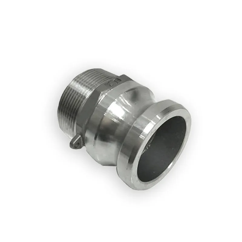 

2pcs 1/2" BSP Male Thread 304 Stainless Steel Type F Plug Camlock Fitting Cam and Groove Coupling