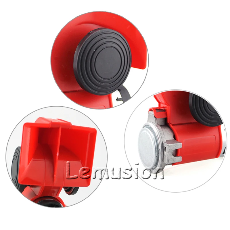 BOOMBLOCK Car Two-Tone Snail Air Horn Speaker 12V 130db For Audi A4 A3 A6 C6 B7 B8 B5 Q5 Seat Leon Ibiza Skoda Fabia Yeti Superb