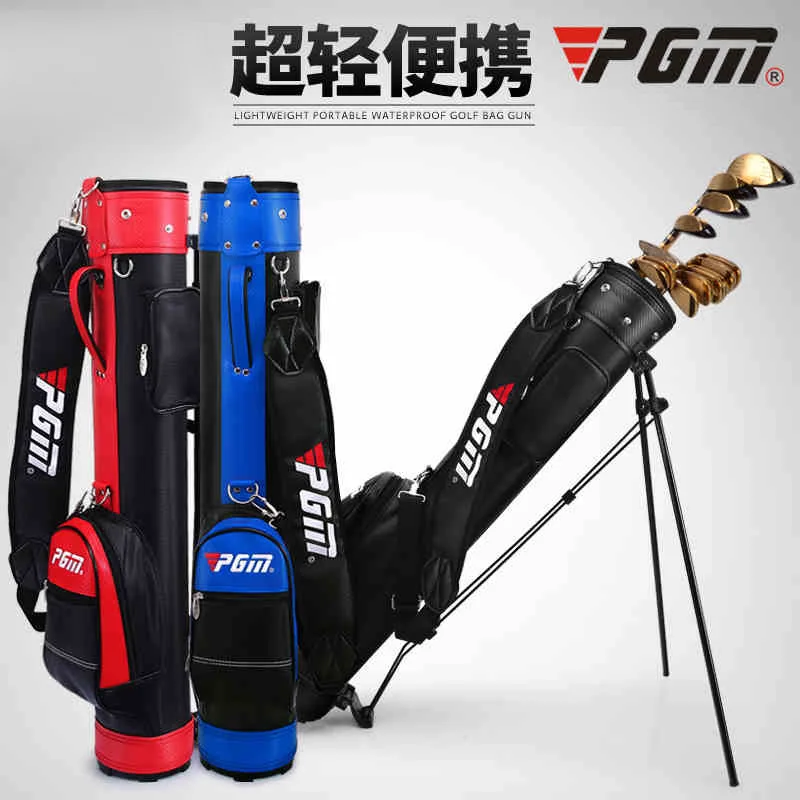 

PGM Rack Golf Bag With Bracket Gun Bag For Men And Women 6 Colors Can Hold 9 Clubs Support A4756