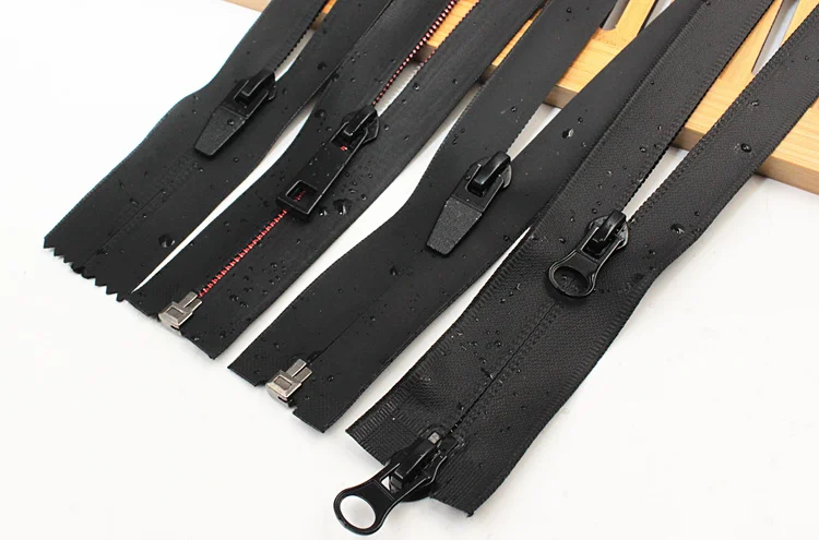 Black TPU Waterproof Invisible Zipper For Sewing Down Coat Outdoor Jackets Sports Sewing