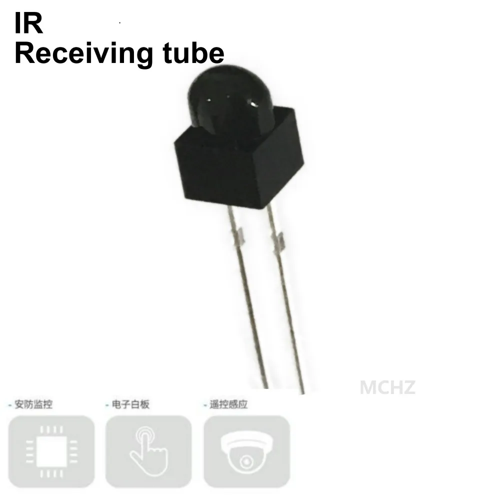 

300Pcs 5mm Receiving tube 60mW Infrared IR LED Night Vision 940nm invisible Diode 60 degree Led Light Diodes Energy Saving