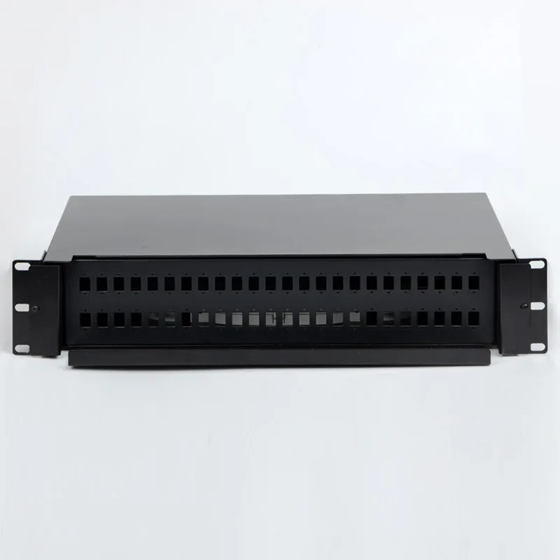 Drawer type Fiber optic terminal box 48 core Desktop SC FC LC without adapter pigtail 48 Ports Fiber optical Patch Panel