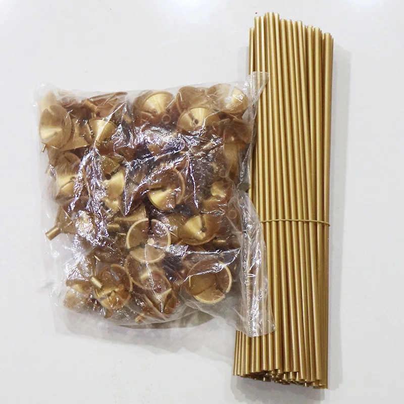 10/20sets New latex Balloon Stick 32cm mix gold white balck color Balloon plastic accessories  balloons pvc rods Hot