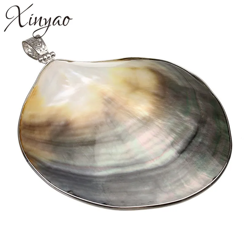 

77mm*97mm 1PC Natural Shell Pendants Big Mother of Pearl Fashion Jewelry Making Drops DIY Accessories Necklace Crafts