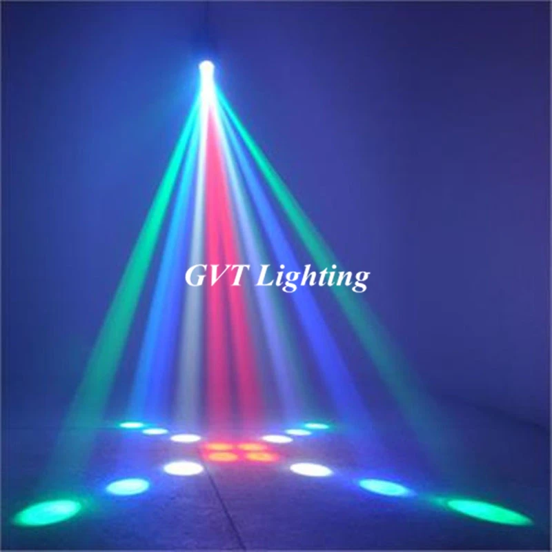 High Quality Small Airship 64 RGBW Color Changing 10W LED Moonflower Magic Pattern For KTV Pub Bar Home Party Stage Lighting