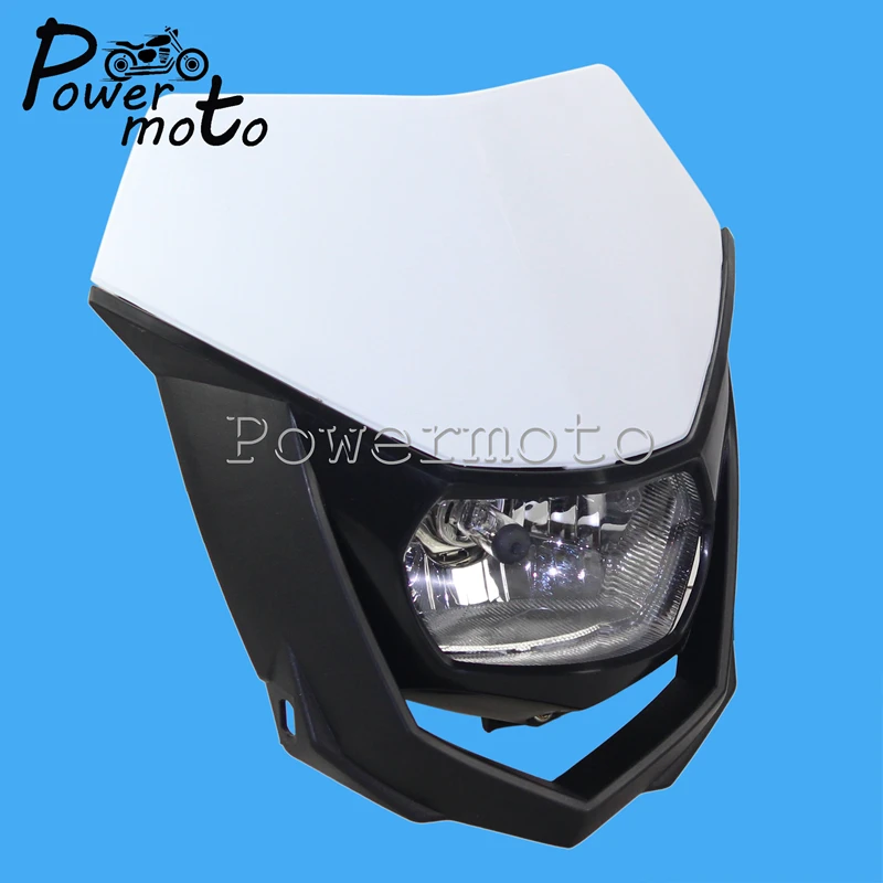 Dual Sport Motocross Enduro MX Headlight Universal Running Front Lamp Mask for Yamaha WR250 YZF WR 450 Honda Kawasaki KLX XR CRF