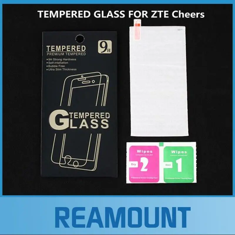 200 pcs Wholesale For ZTE Cheers  With retail packaging Premium 0.3mm 2.5D Tempered Glass Film Explosion Proof Screen Protector