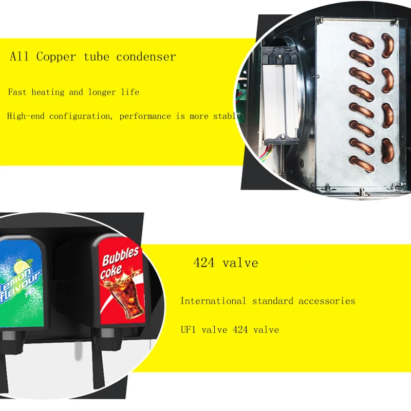 Handlowych 5 dozownik Cola maszyna do produkcji automatyczne elektryczne Cola napój gazowany maszyna do produkcji