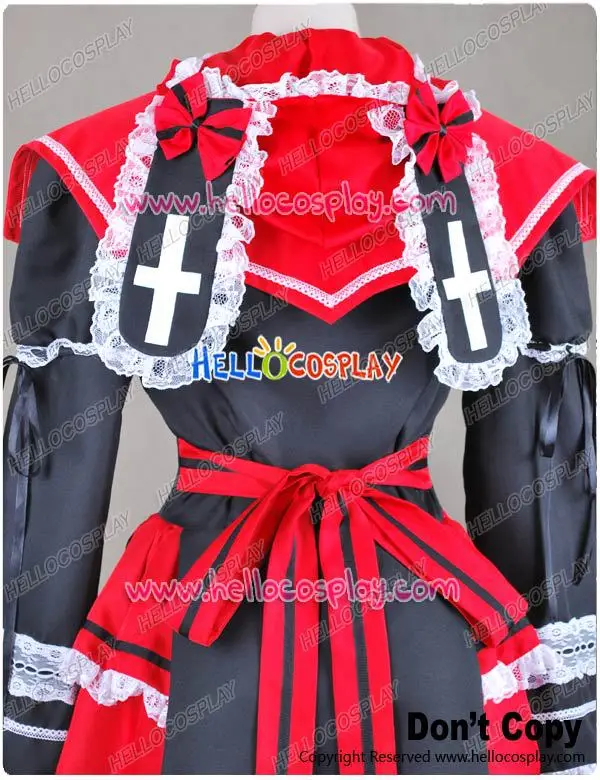 65% cotton+35% polyester Rozen Maiden Cosplay Costume H008