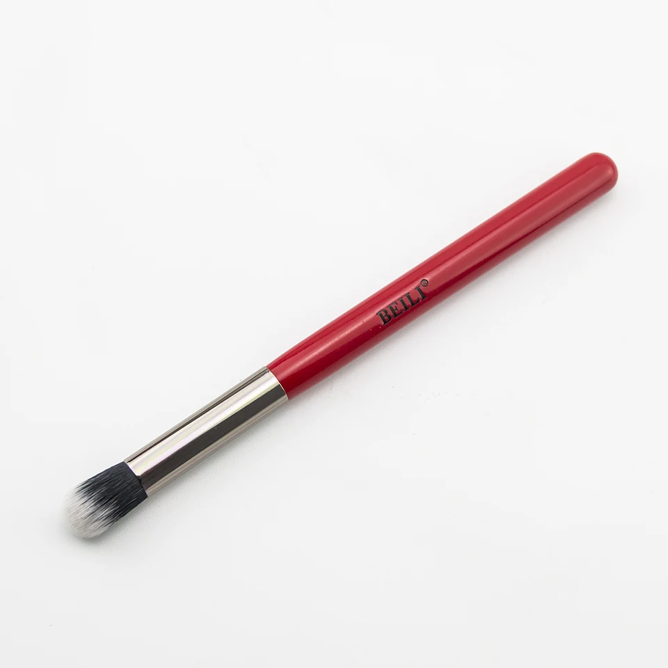 BEILI 1piece Red #142 Professional Eye Makeup Brush Synthetic Hair concealer brush powder finish