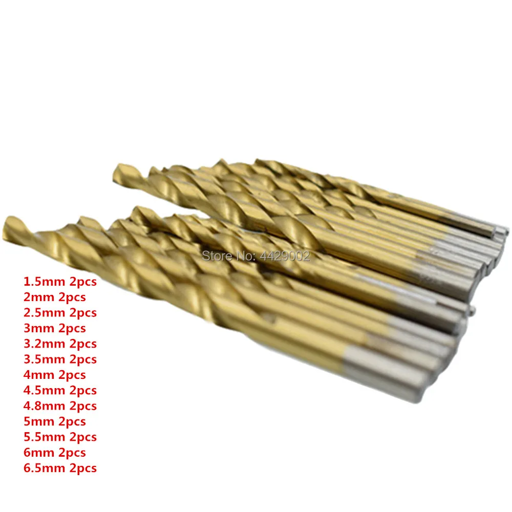 26-teiliges Set mit Spiralbohrern für Holzbearbeitung, Bohrerwerkzeug, 1,5 mm bis 6,5 mm, zum Bohren in Metall, Holz, Aluminiumlegierungen und Isolierplatten. – Detail 4