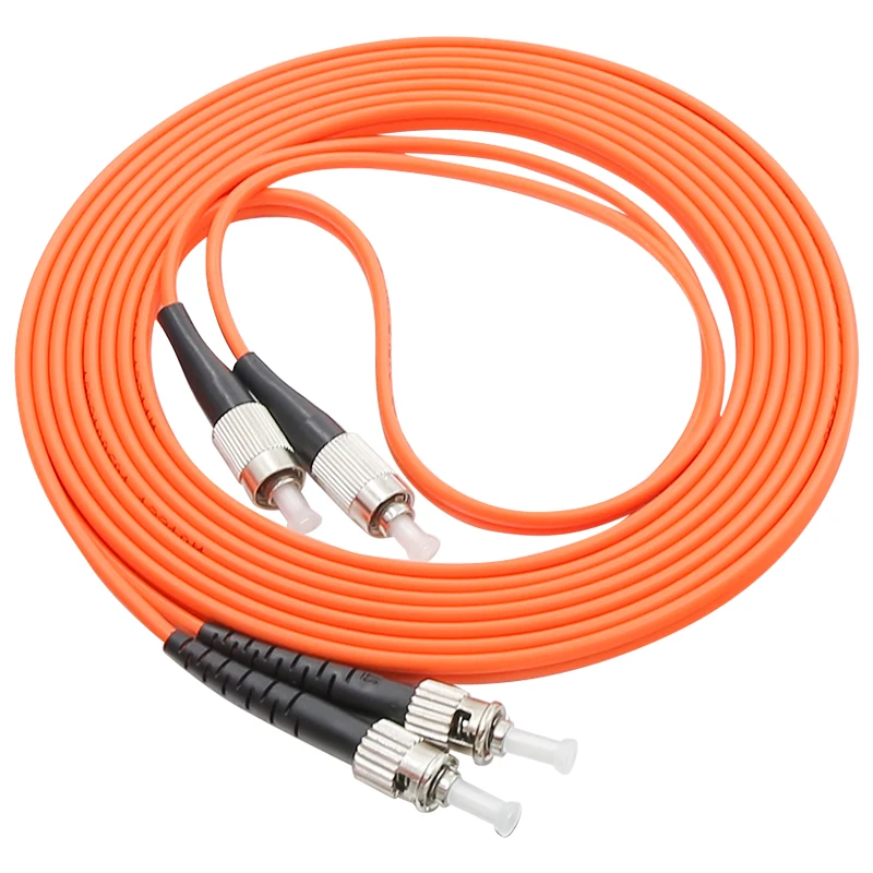 Manufacturer price ST/UPC-FC/UPC Muliti mode MM Duplex Fiber Optical Jumper Fiber Optic Patch Cord 1m/3m/5m/10m/30m/50m