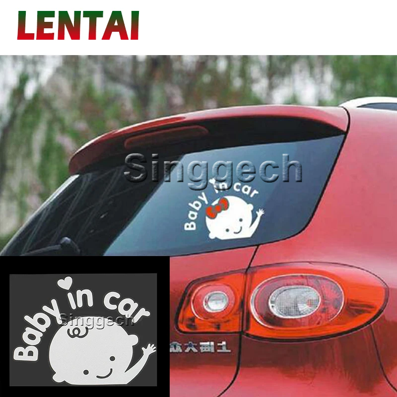 LENTAI NEW 1PC Car Stickers Baby In Car Styling For BMW E39 E90 E60 F30 F20 F10 X5 E53 Mini Cooper Jetta Mercedes Benz W203 W204