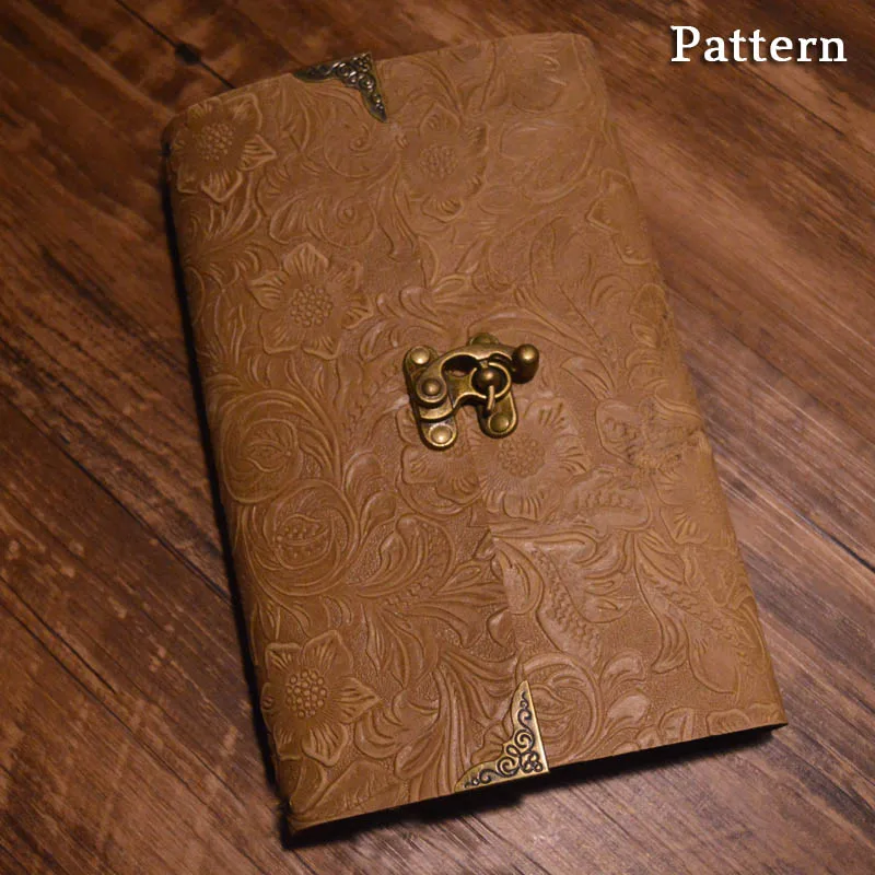 Cuadernos y diarios de hojas sueltas de cuero A6, Bloc de notas de cuero de vaca Vintage hecho a mano, Registro Diario, viaje, Riller en espiral,