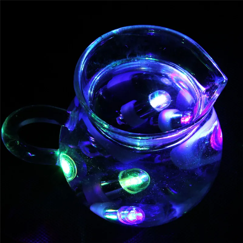 

10 Waterproof LED Mini Party Lights Submersible Lights Battery Operated RGB Multicolor Aquarium, Centerpiece, Vase, Halloween