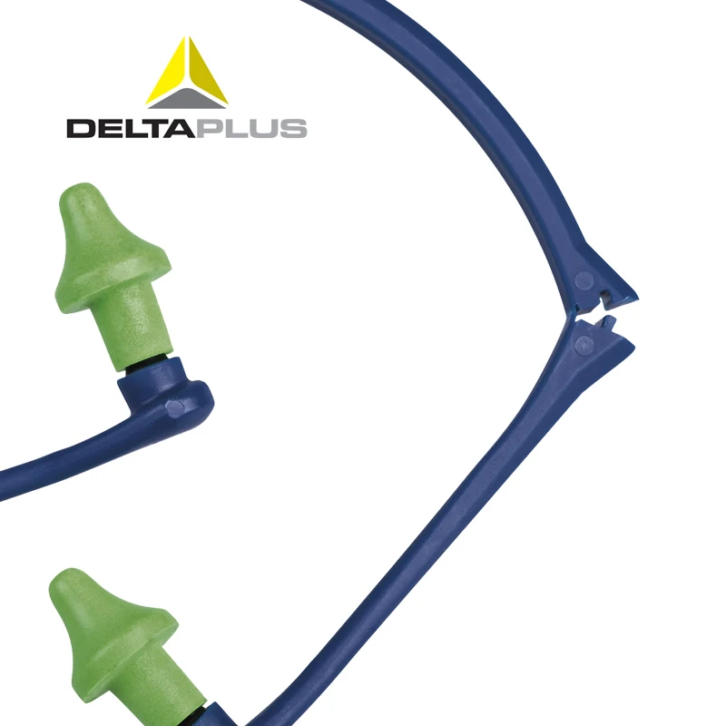 DELTAPLUS 103110 Folding earplugs 1PCS earbud bracket + 10PCS replacement earplugs Noise prevention 24SNR PU earplugs