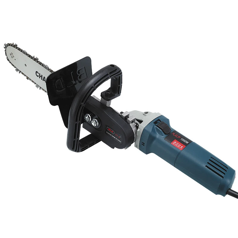 Upgrade 11.5 Inch Chainsaw Bracket Set DIY Electric Saw Converter 100 Angle Grinder M10 Into Chain Saw Woodworking Tool