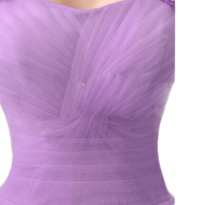 Purple Bridesmaid Dresses 2016 Fashion Halter Neck Ball Gown Sexy Strapless Bow Slim Chiffon Vestido De Festa De Casamento BV51