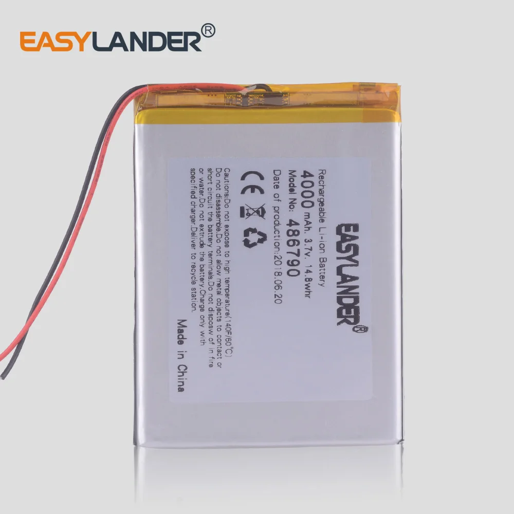 3.7 V 4000MAh Baterai Polimer Baterai Tablet 7 Inci Sun M70 486790 Ulyanovsk 456590