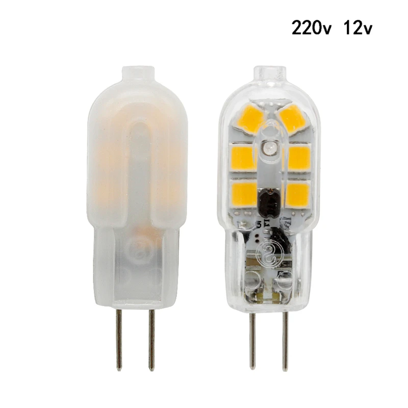 

10pcs 3W 12LEDs SMD 2835 G4 LED Lamp AC DC 12V Bulb Warm/Cool White G4 220V Light Replace 20W 30W Halogen Lamp For Chandeliers