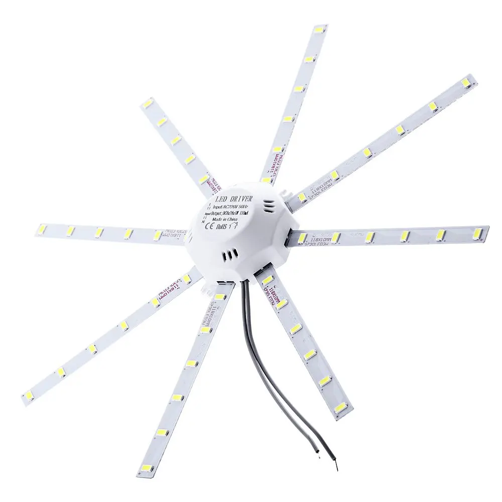 Lâmpada led modificada para teto, 12w, 16w, 20w, 24w, 220v, placa polvo, smd 5730, tubo, economia de energia