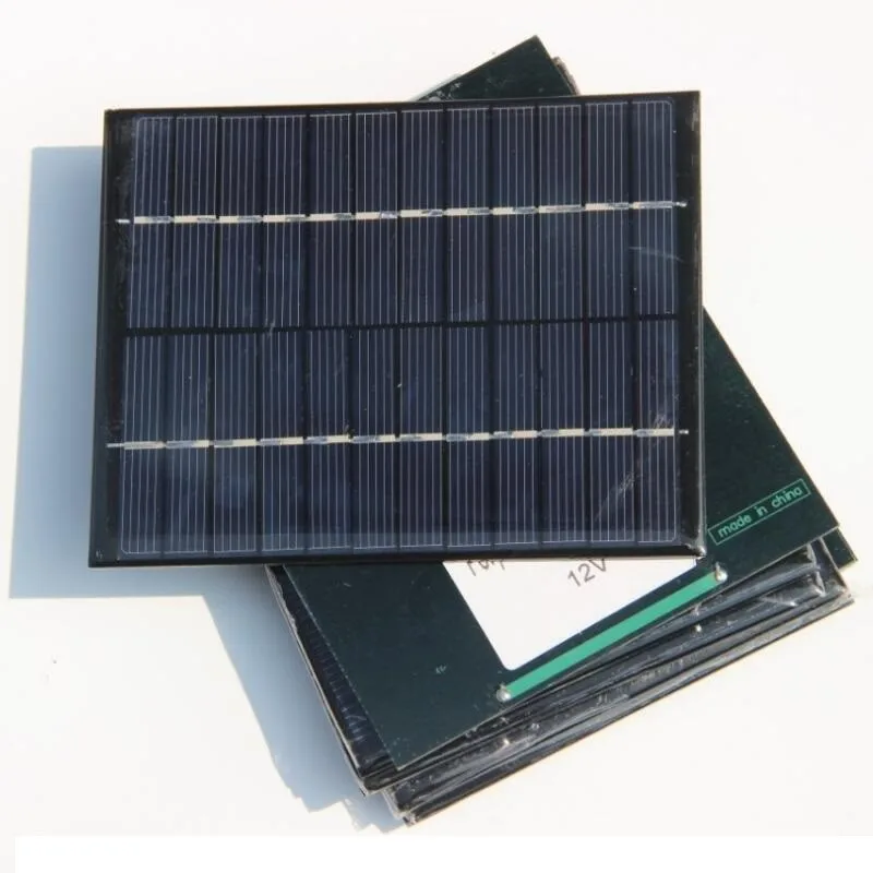 BUHESHUI Wholesale 2W 12V Mini Solar Cell Solar Module Polycrystalline Solar Panel DIY Charger 110*136*3MM 10pcs Free Shipping