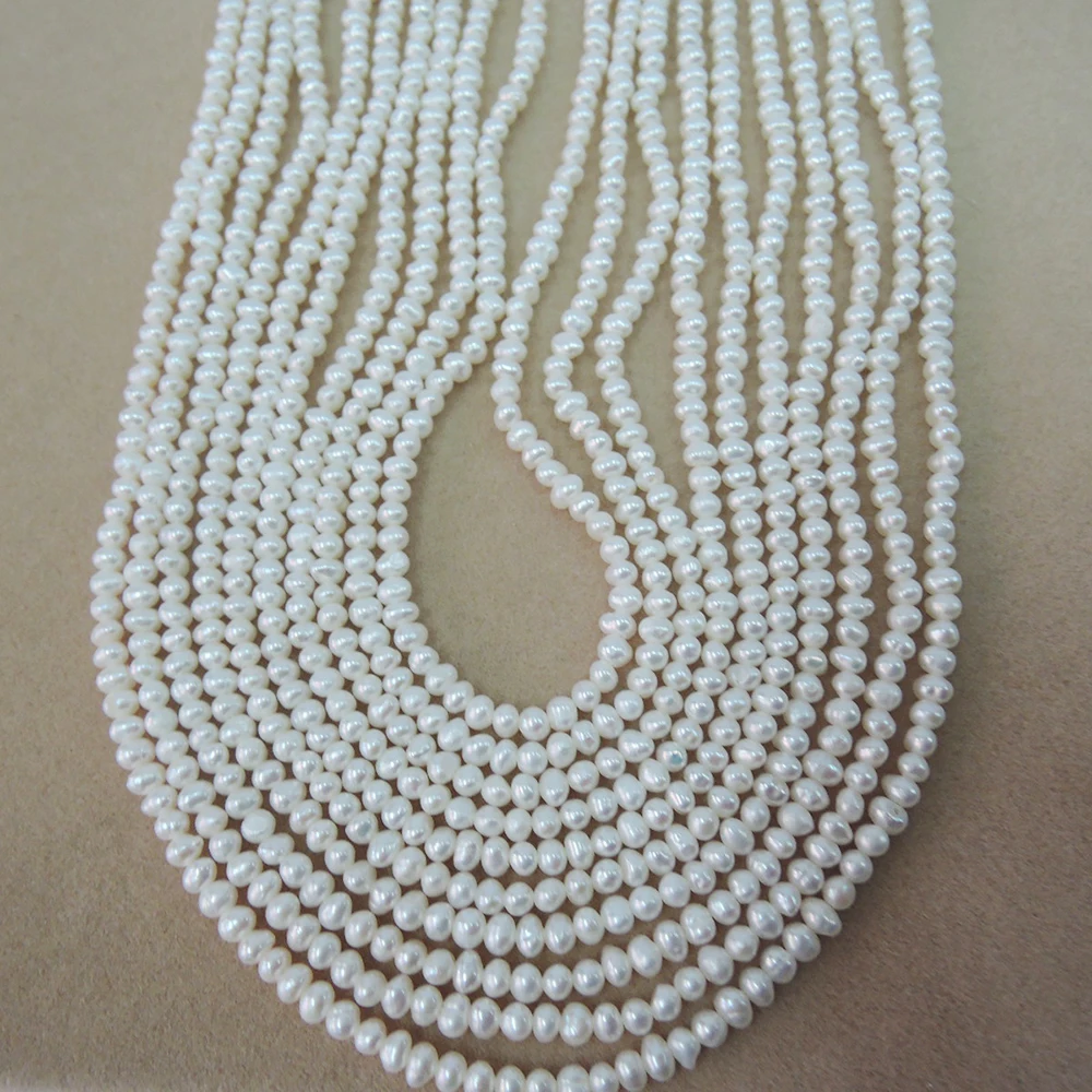 4-5 mm MINI FRESHWATER near round PEARL BEADS,100% NATURE freshwater pearl material with near round shape-AA quality-2-5 MM