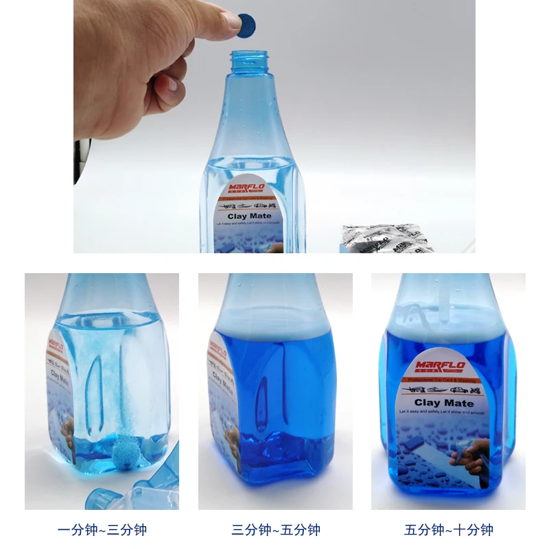 Marflo Car Wash Clay Lubricants Blue Green Bottle Clay Mate For Magic Clay Pad Towel Mitt Block Brilliatech BT-2017
