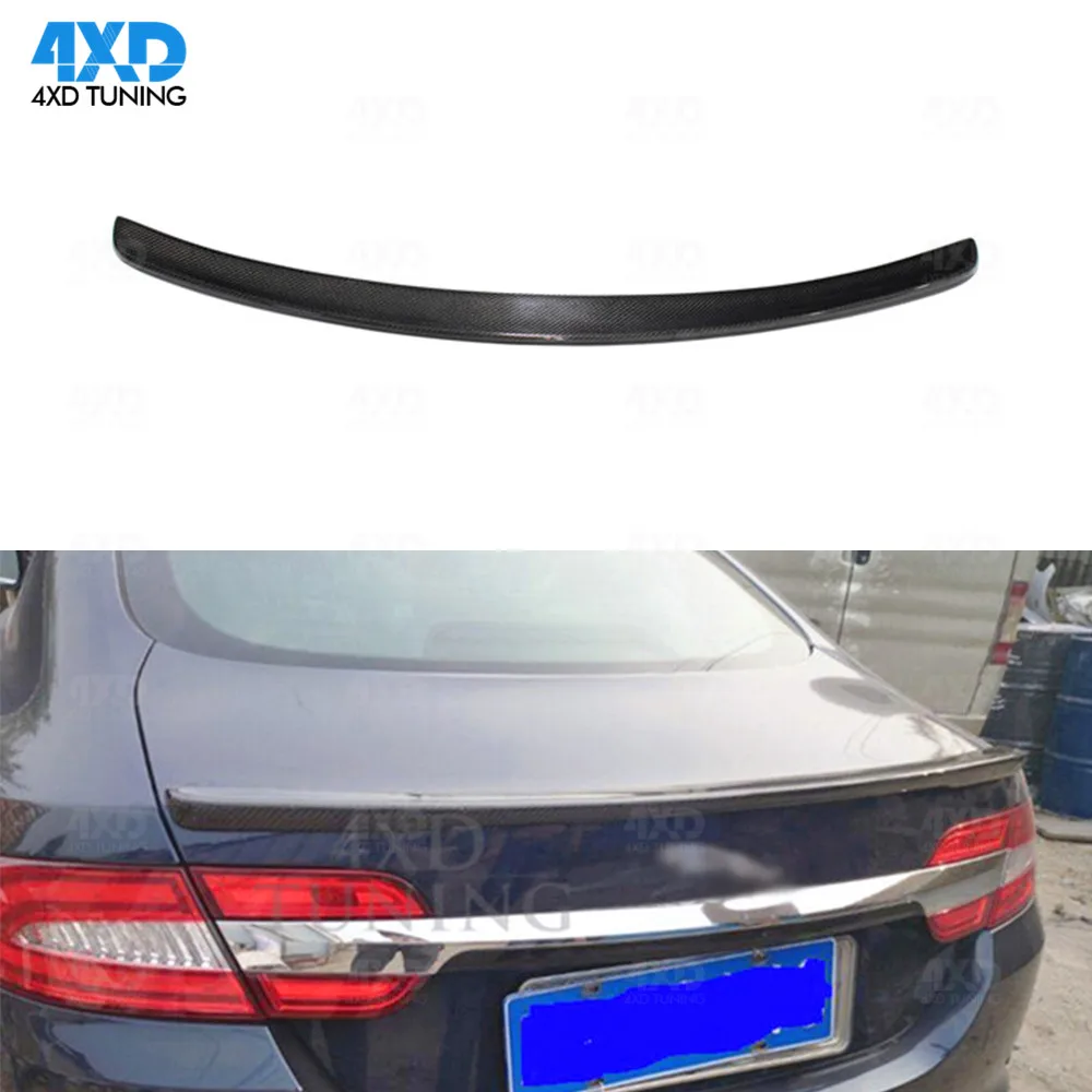 XF Carbon Fiber Rear Spoiler Wing For Jaguar X250 Rear Bumper Trunk spoiler 2013 2014 2015 glossy black car styling