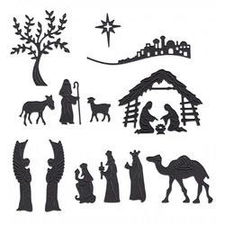 Nativity Metal Cutting Dies Stencil for DIY Scrapbooking Photo Album Embossing Paper Cards Making Decorative Crafts Die Cuts