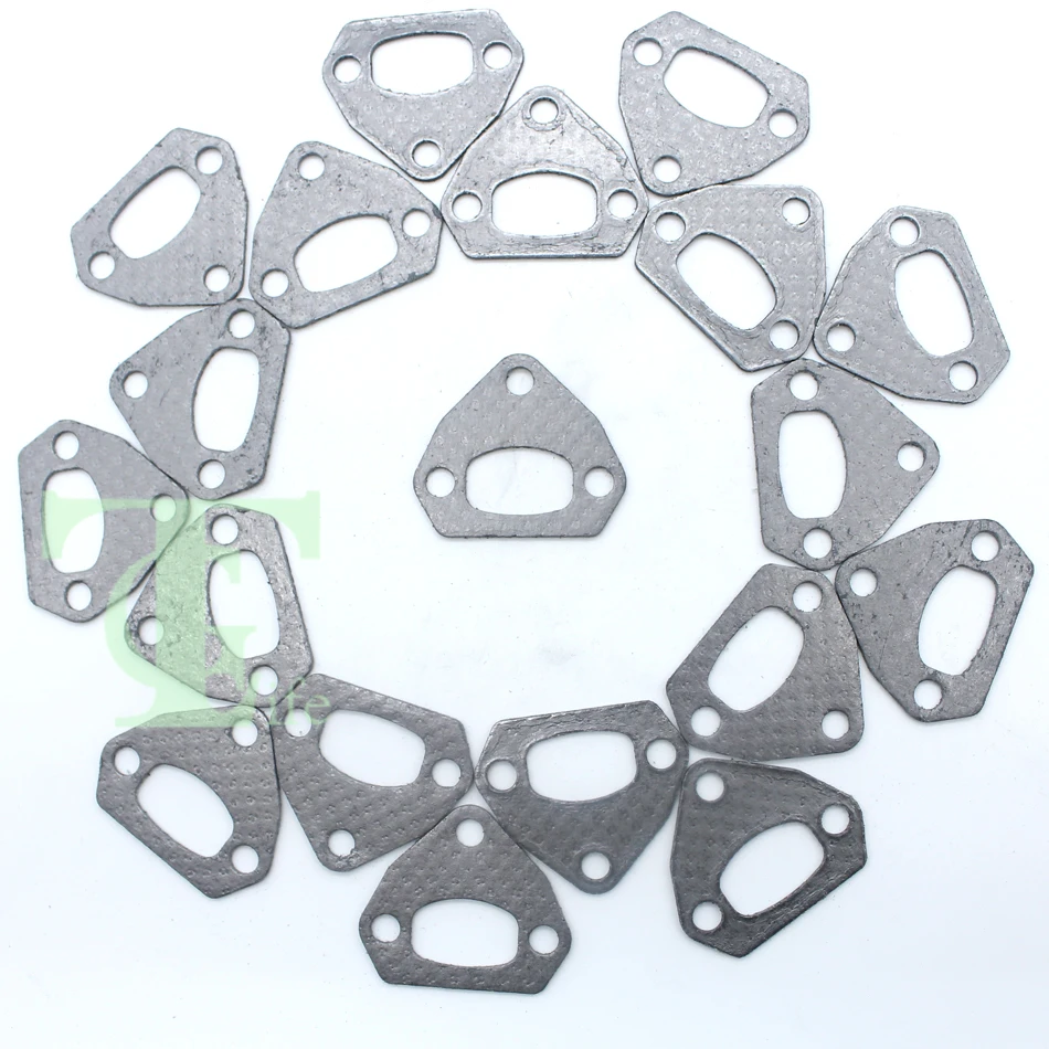 20Pcs/lot Exhaust Muffler Gasket For HUSQVARNA 136 136LE 137 137E 141 141LE 142 142E 41 36 Chainsaw Engine Parts Garden Tools